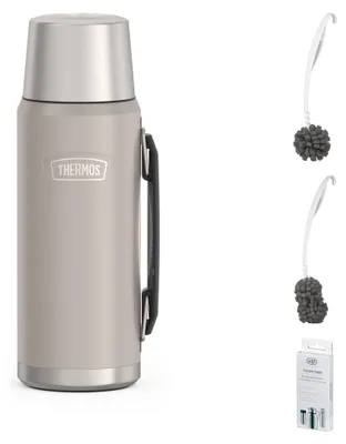 Zdjęcie produktu dla THERMOS ICON BEVERAGE BOTTLE 1,20 l Trinkflasche – Vorteilsset mit Reinigungsbürste CLEAN FIX 30 cm