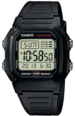 Obrázok produktu pre Casio W-800H-1AVES, Vodeodolný, Elektronický