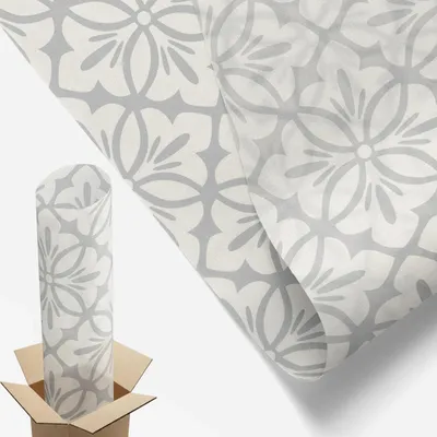 Produktbild von Sichtschutzfolie – 100x100 cm – Buntglas / Stained-Glass Design – blickdicht & dekorativ – selbstklebende Glasdekorfolie – UV-Schutz, einfache Montage – Blumenrosetten