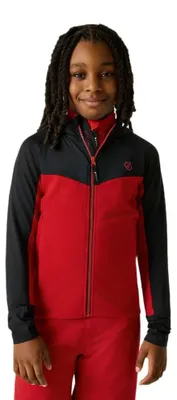 Produktbild von Dare 2B - "Thriving" Midlayer für Kinder, Stretch RG13371 (170-176) (Schwarz/Leuchtend Rot)