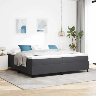 Produktbild von vidaXL Plattformbettgestell Dunkelgrau 200 x 200 cm Cordstoff