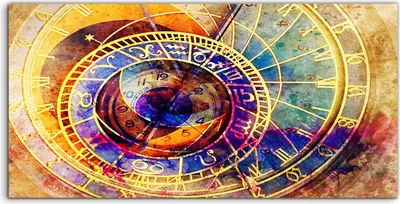 Produktbild von Coloray Acrylbild 120x60  Wandbild Acrylbilder Astrologisches Symbol Sternzeichen