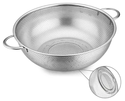 Küchensieb 28 cm, Edelstahl, mikroperforiert, spülmaschinengeeignet