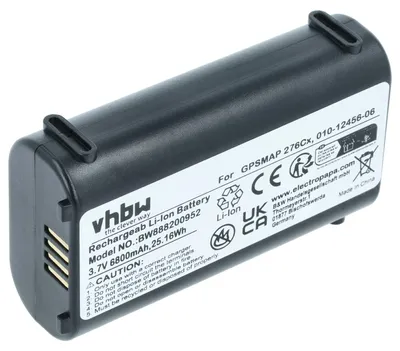 Produktbild von vhbw Akku kompatibel mit Garmin GPSMap 276Cx GPS Tracker, Navigationsgeräte (6800 mAh, 3,7 V, Li-Ion)