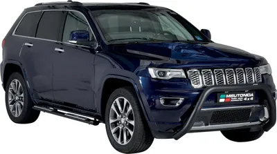 Immagine prodotto di Pedane di scorrimento in acciaio, tubi di soglia per Jeep Grand Cherokee WK2 2015-2021 nero