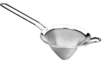 Konisches Sieb, Edelstahl, 7 cm, silber