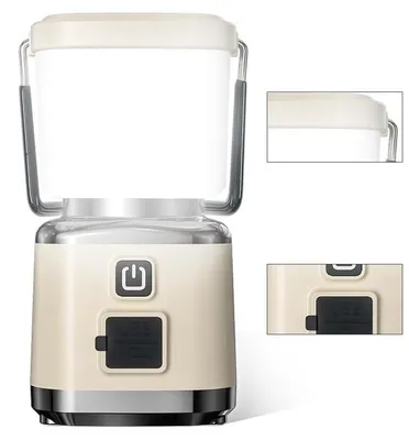 Produktbild von LED Camping Laterne, 1000 Lumen campinglampen – wiederaufladbar, 4 Lichtmodi, dimmbar, magnetisch – Für Zuhause, Stromausfall, Outdoor & Notfall
