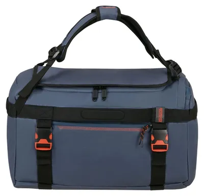 Produktbild von American Tourister Reisetasche Rucksack Urban Track Duffle / Backpack Coated 60L Navy / Orange blau