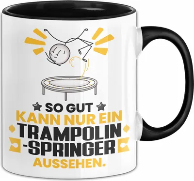 Produktbild von Trampolinspringer Geschenk Tasse So Gut Kann Nur Ein Trampolinspringer Aussehen Geschenkidee Kaffee-Becher (Schwarz)