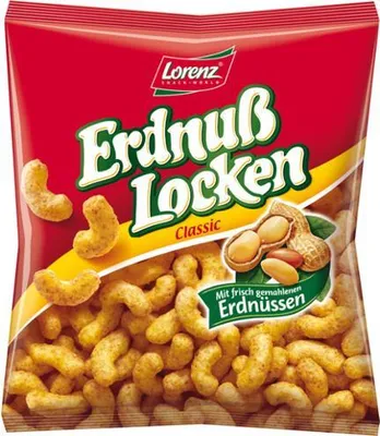 Produktbild von Lorenz Erdnuss Locken Classic Mais Snack mit gemahlenen Erdnüssen 30g