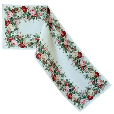 Produktbild von Tischwäsche mit Motiv Rosen 40 x 140 cm