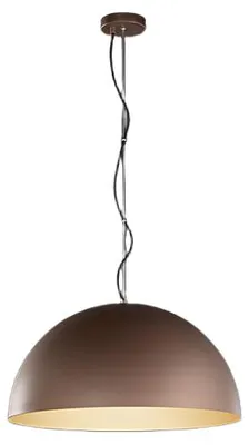 Immagine prodotto di Sospensione in Metallo 10S48562 Colore Marrone Metallizzato e Oro Opaco, Struttura in Acciaio, Lampada a Soffitto Design Moderno - Perenz