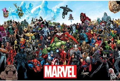 Produktbild von Marvel - Poster "Universe", Comic TA398 (Einheitsgröße) (Bunt)