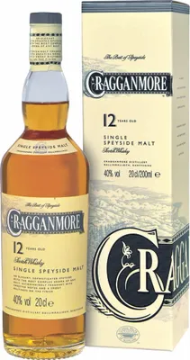 Immagine prodotto di Cragganmore 12 anni Speyside Single Malt Scotch Whisky 20 cl