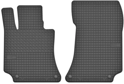 Image de Tapis avant en caoutchouc pour Mercedes-Benz E klasa W212 2009-2016 (berline/break/coupé) – 2 pièces, noirs, sur mesure