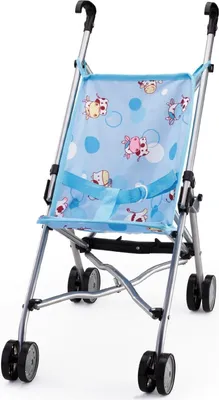 Produktbild von Bayer Design 30134AA Puppenbuggy, Puppenwagen, Doppelräder, Gurt, leicht faltbar, aus Metall