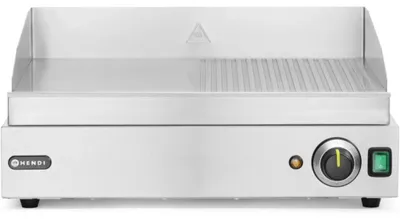 Produktbild von HENDI Grillplatte 1/2 glatt, 1/2 gerillt 230V 2400W