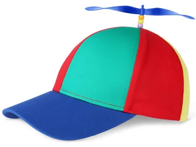Produktbild von Bunte Mütze mit Propellerdesign für Kinder, verstellbare Baseballkappe