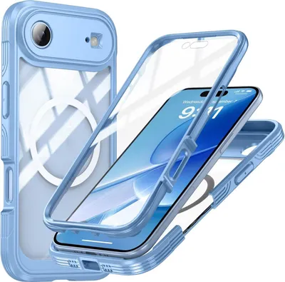 Immagine prodotto di Per Apple iPhone 17 Air MagSafe Magnetic 360 Full Body Hybrid Case Bumper Blu