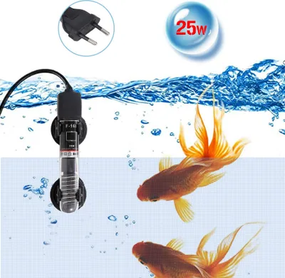 Produktbild von Mini Aquarium Heater Tauchautomatostatheizung Aquarium Wasserkocher Quarzrohr mit Saugnaepfen