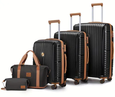 Image de Ensemble de valises de voyage - Valise à roulettes - Valise cabine - Valise soute - Coque rigide en ABS