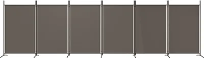 Produktbild von "im Sonderangebot" 6-tlg. Paravent Raumteiler Elegantes Design - Trennwand/Sichtschutz - Anthrazit 520x180 cm Stoff DEMöbel 8169304