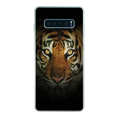 Produktbild von MuchoWow® Handyhülle Schutzhülle Hülle für Samsung Galaxy S10 Lite Tiger - Licht - Augen Silikon Softcase Handy Hülle - Schutz