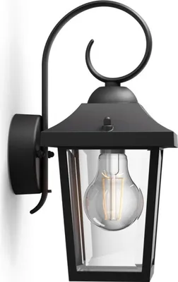 Produktbild von Philips myGarden nástenné vonkajšie svetlo Buzzard E27 čierne vonkajšie osvetlenie LED;