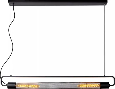 Zdjęcie produktu dla Lampa wisząca CALIXT czarna 2xE27x25W metal wym:150x122x10cm IP20 Lucide