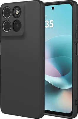 Immagine prodotto di Custodia per Motorola Moto G57 Power - Cover posteriore in silicone Phonesta Soft Silk - Nero