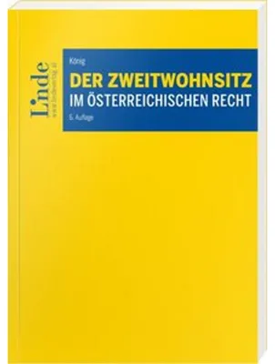 Zdjęcie produktu dla Der Zweitwohnsitz im österreichischen Recht