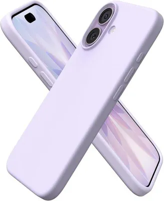 Obrázek produktu pro Silikonový obal na telefon pro iPhone 17, 6,3 palce, tenký a odolný proti poškrábání, nárazuvzdorný, barva: levandulová, prémiové tekuté silikonové provedení