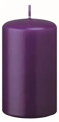 Produktbild von Flachkopf-Stumpenkerzen Violett 60 x Ø 60 mm, 4 Stück