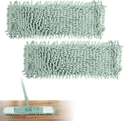 Obrázok produktu pre Návlek na mop 43 x 13 cm, ženilka mikrovlákno, 2 ks, opakovane použiteľný na podlahu