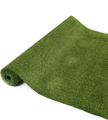 Produktbild von Rasenteppich Canyoo Kunstrasen Grün Höhe: 7mm Kunstrasenteppich Wetterfest Schnelltrocknend Outdoor Balkon Terrasse Garten Kunstgras 300 x 300