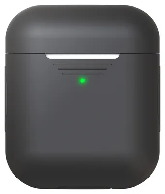Image de Étui de protection en silicone pour Apple AirPods 1 / 2 - Noir