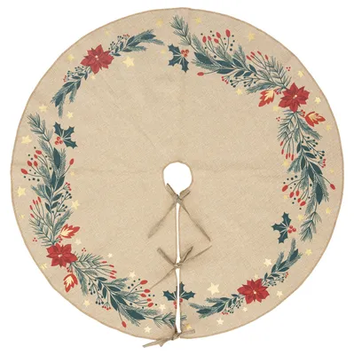 Produktbild von Tannenbaumteppich Weihnachtsstern D90cm