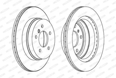 Image de 2x FERODO disque de frein DDF1697C pour BMW 3 Touring (E91) 3 Limousine (E90) 66mm