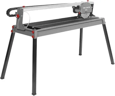 Productafbeelding van Tegelzaagmachine, tegel- en steenwasser, 1200W, 230x25, snijbereik 1000 mm, zaagblad: 230 mm x 25 mm, 2950 omwentelingen per minuut, maximale snijdiepte: 90°/45°: 43/37 mm