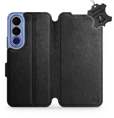 Obrázek produktu pro Kožené pouzdro na mobil Vivo V70 FE 5G, značka Mobiwear, barva černá