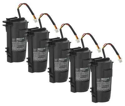 Produktbild von vhbw 5x Akku kompatibel mit Metrologic MS9535 VoyagerBT, MS9535, MS9535BT Barcodescanner POS (1400 mAh, 3,7 V, Li-Ion)