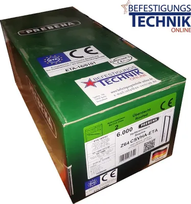 Produktbild von Prebena Klammern Z 64mm CSVHA ETA verzinkt für 5C-Z75 Haubold KG 700 Tjep PQZ KL-57 6M
