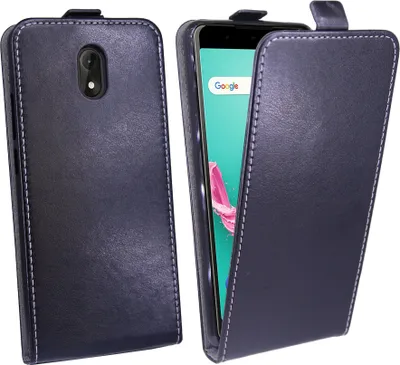 Productafbeelding van Wiko Lenny 5 telefoonhoesje, tas, flip case, beschermhoes, zwart