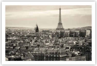 Produktbild von Poster - Poster ohne Rahmen - Paris Stadt Zuhause - 91,5x61 cm - Wand Bild - Wanddeko - Wandbilder - Kunstposter - Wandposter - Bilder - Kunstdruck - Wanddekoration - Wandbild - P2XAA91x61-3615