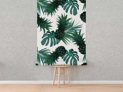 Produktbild von Coloray Fototapete 152x104 cm Latextapete Magicstick - Ananasblätter Ananas