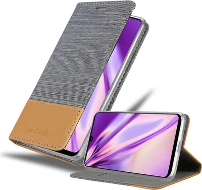 Image de Cadorabo Housse pour Samsung Galaxy A22 4G / M22 / M32 4G Housse en gris Housse téléphone portable Etui Book Case Cover