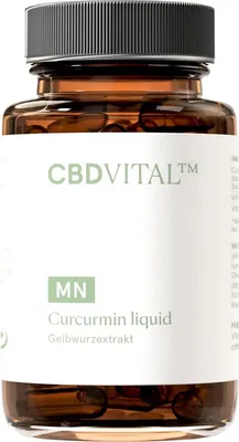 Produktbild von Curcumin liquid | 30 mg Curcumin, Vitamin D & E | 60 Kapseln | Monopräparat