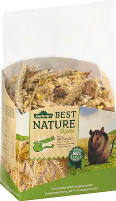 Produktbild von Dehner Best Nature Nagerfutter Adult, Rattenfutter, 2 kg