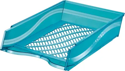 Produktbild von Briefkorb C4 blautransparent Packung mit 10 Stück