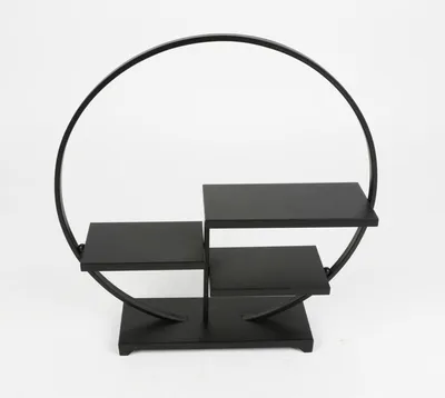 Produktbild von Dekoständer rund mit 3 Böden – ca. 43 × 11 × 44 cm, dekorativer Etagenständer für Deko & Accessoires, 2-farbig sortiert